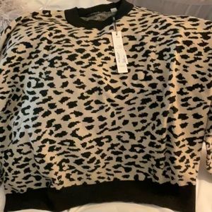 Tahari Animal Print Sweater